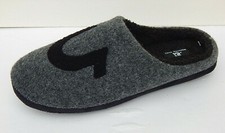 TRUE RELIGION MENS SLIPPERS SLIDE GRAY/BLACK sz XL 13 NEW AUTHENTIC