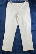 RALPH LAUREN Purple Collection Women's Ivory Straight Leg Silk Blend Pants