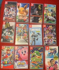 Lot Of 13 Empty Nintendo Switch Game Cases Only - No Games -