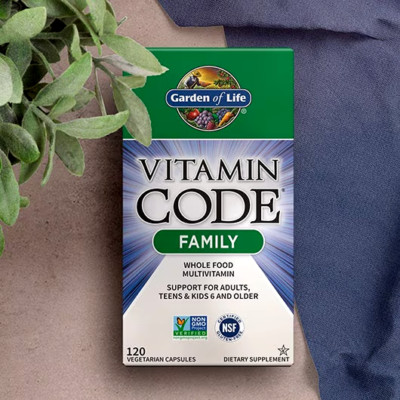 Garden of Life Vitamin Code Family 120 Veggie Caps - Exp 09/2025+