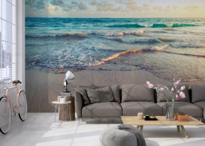 3D Sandy Beach ZHUA4246 Wallpaper Wall Murals Removable Self-adhesive Zoe