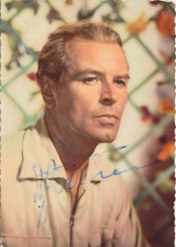 O.W. Fischer Autgrammkarte Autogramm handsigniert 100% Original X185