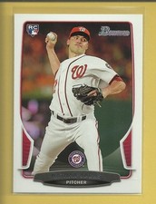 Nathan Karns 2013 Bowman Draft Rookie Card # 3 Kansas City Royals Baseball