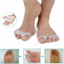 2-4Pcs Bunion Corrector Hammer Toe Straightener Splint Orthopedic Brace Silicone