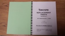 TRIUMPH TR6 T120 BONNEVILLE UK SPEC PARTS BOOK MANUAL No.6 1968 - TP35 SPC1