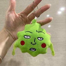 Anime Mob Psycho 100 Dimple Plush Funny Keychain Pendant for Bag Keyring Gift