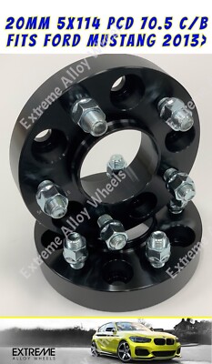 Alufelgen Spurverbreiterung 20mm passend für Ford Mustang alle Modelle ab 2013 schwarz 70,5 x2