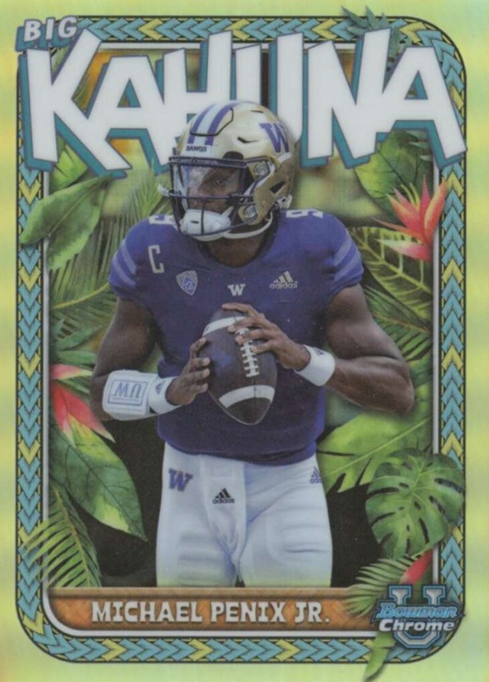 2023 Bowman University Chrome Michael Penix Jr. #TBK-11 - 1 of 2