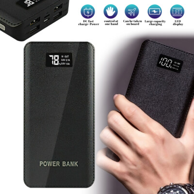 9000000MAH Portable Power Bank LCD LED 4USB Battery Charger for Mobile Phone USA