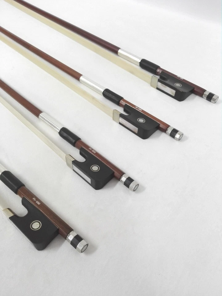 Symphony 1/4 Size Cello Bow–Natural BrazilWood/Horse Hair/Sheepskin Band FC-050 - Image 3 of 4