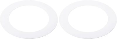 PATIKIL 4.13'' ID 5.91'' OD Goof Rings for Recessed Light, 2 4.13''x5.91'', White 