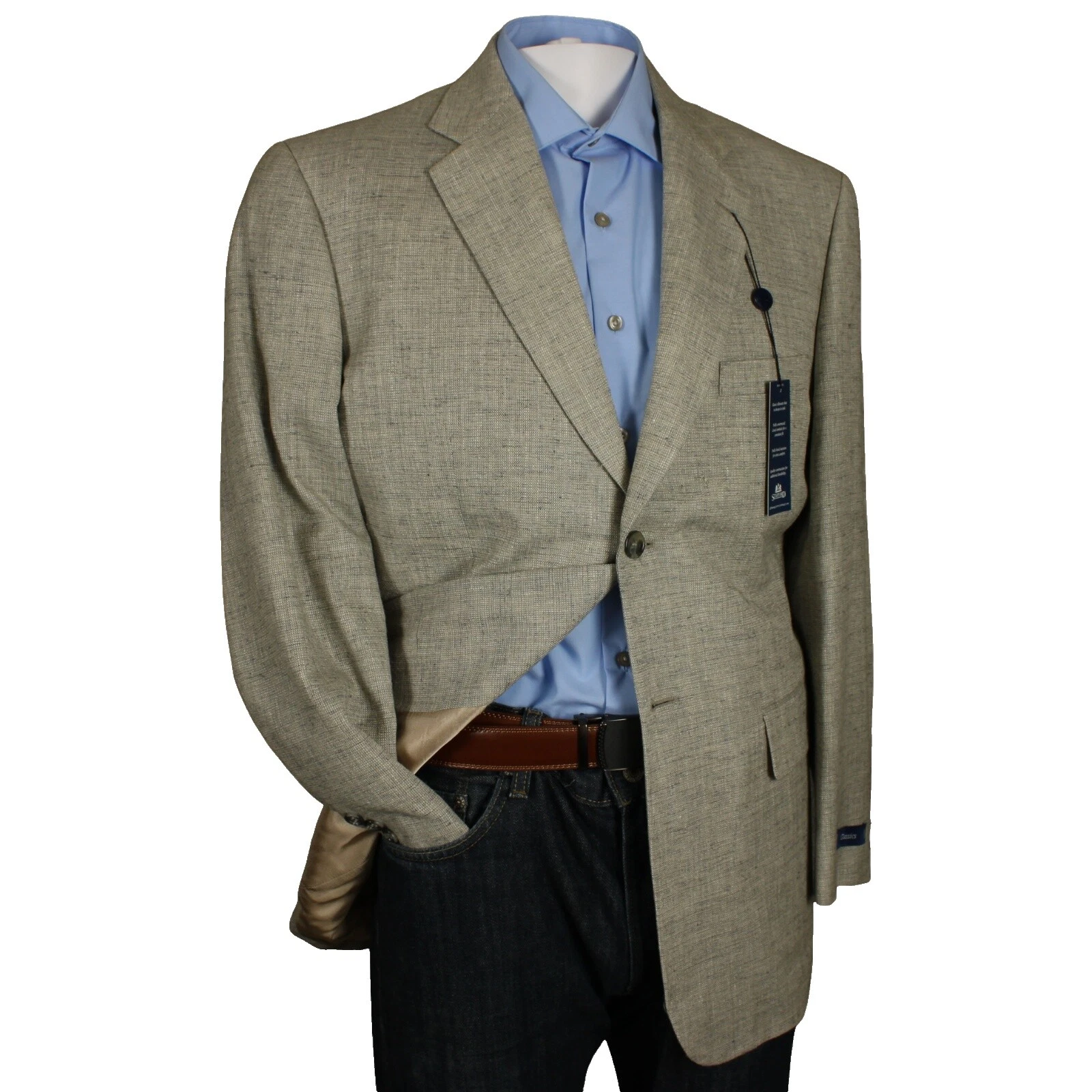 Stafford Silk Regular Size Suits & Blazers for Men