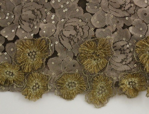 Lanre Da Silva Ajayi Dress GOLD Long Lace Maxi Crystal UK10/ US8 / M RRP $6000 - Picture 5 of 10