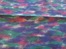 P&B TEXTILES FABRIC "NATURESCAPES" JENNIFER SAMPSON PURPLE AQUA PINK 3/4 YD