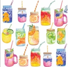 Violette Stickers Tropical Cocktail Drink Crafts Planner Supply Scrapbook