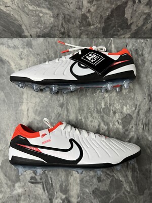 Nike Legend 10 Elite FG White Black Bright Crimson DV4328-100