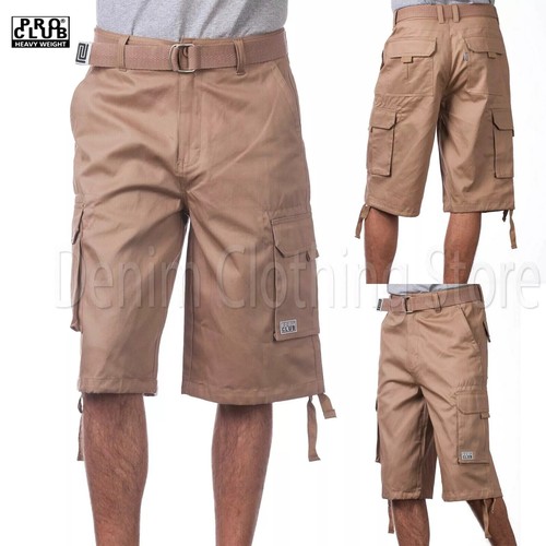 1 NEW PRO CLUB HEAVYWEIGHT THICK TWILL CARGO SHORTS PANTS ANY COLOR SIZE 30 - 54 - Picture 4 of 13