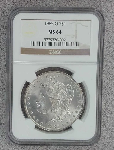 1885-O Morgan Silver Dollar NGC MS64 (009)