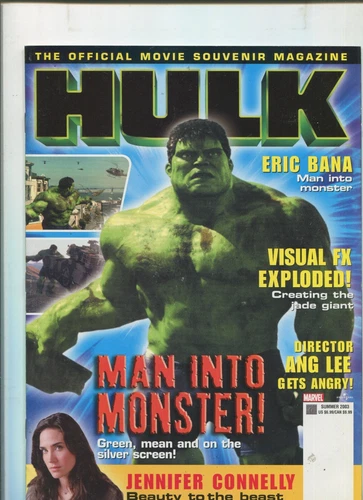 HULK OFFICIAL MOVIE SOUVENIR MAGAZINE (VFN) SUMMER 2003