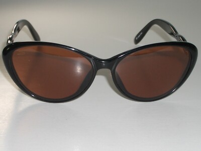 SERENGETI ISLES DR 6334 ROSE/PINK CRYSTAL LENS SHINY BLACK FLEX OVAL SUNGLASSES
