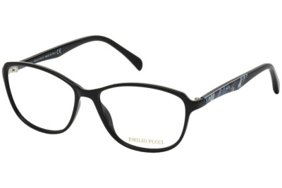 Emilio Pucci EP 5010 001 Black Plastic Optical Eyeglasses Frame 54-14-135 EP5010