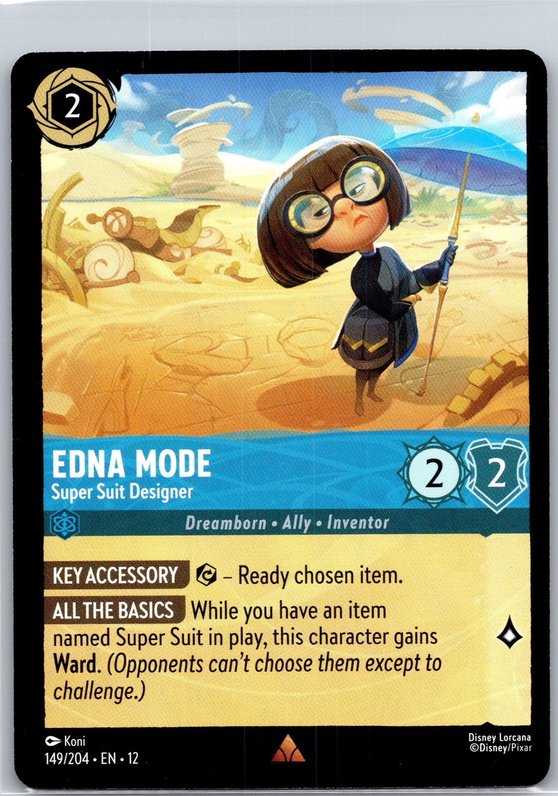 Edna Mode - Super Suit Designer Wilds Unknown #149/204 NM