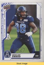 2020 Upper Deck CFL Blue Declan Cross #44 READ r6v