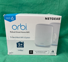 Netgear RBK762S-100NAS Orbi AX5400 Tri-Band Mesh WiFi 6 System - White