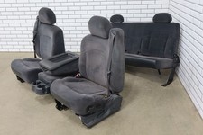 99-02 Chevy Gmc Gmt800 Extended Cab Graphite Cloth Seats Front Rear Oem