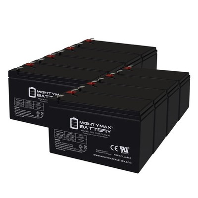 Mighty Max 12V 7Ah F2 Replacement Battery for Liebert GXT2-9A48 UPS - 8 Pack