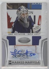 2010 Certified Marvels Materials Signatures 10/25 Jonas Gustavsson #3 Auto 2d8