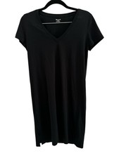 Madewell Black V-Neck T-Shirt Dress - Worn Once - Size XS - EUC