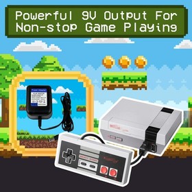 9V 1300mA AC Power Supply Adapter Fit for Nintendo NES Game Machine,with Nint...