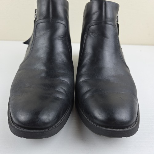 Botines Ugg Aureo II de cuero negro con cremallera al tobillo para mujer talla 9,5” - Imagen 5 de 14