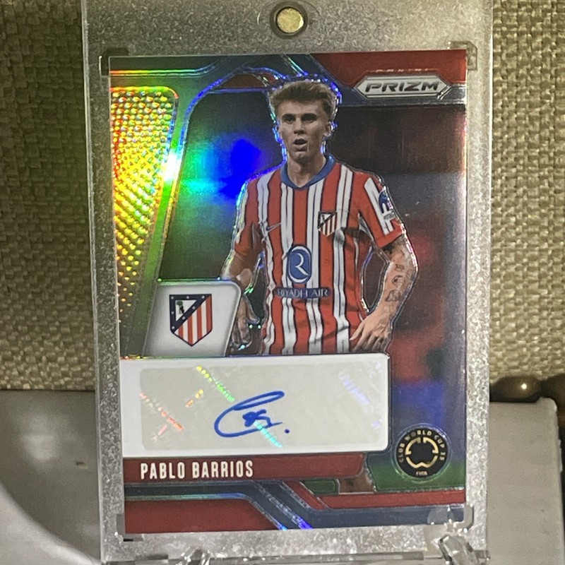 2025 Panini Donruss Prizm Pablo Barrios Atletico de Madrid FIFA World Cup /99
