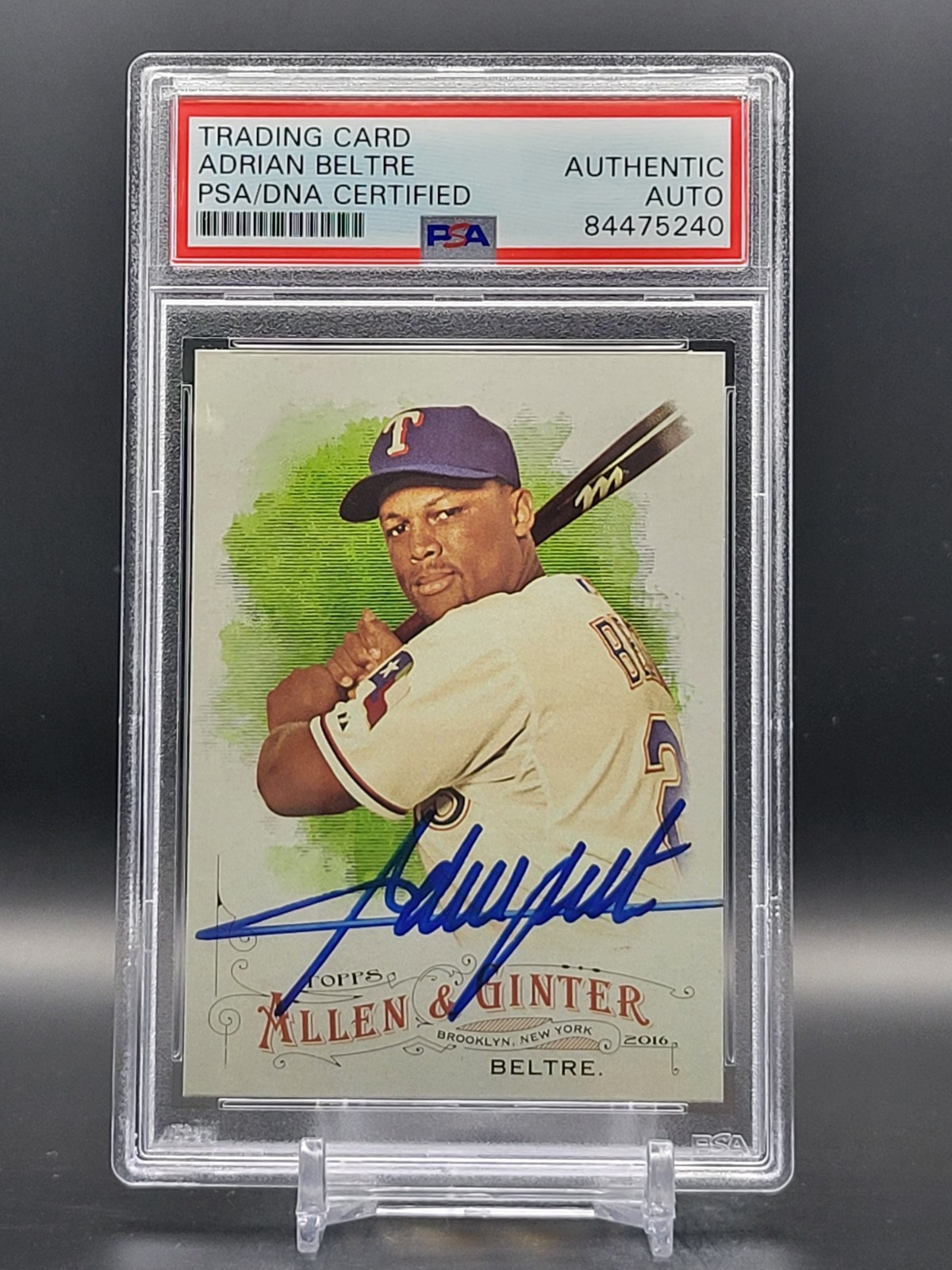 Adrian Beltre HOF Signed 2016 Topps Allen & Ginter Rangers PSA/DNA HOF AUTO ⚾🐐