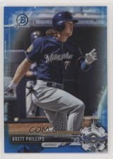 2017 Bowman Chrome Prospects Blue Refractor 21/150 Brett Phillips #BCP202 4al