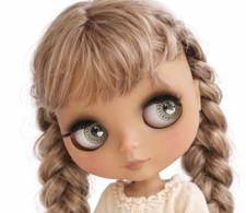 Blythe Icy Doll 12 Inch Nude Doll tan skin matte Face brown blonde mix Hair