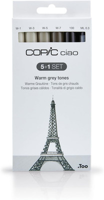 Ciao 5 + 1 Warm Gray Tones Set