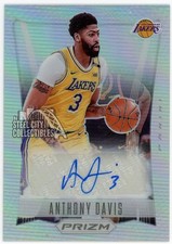 Anthony Davis 2021-22 Panini Prizm Flashback Silver Autograph Card #FS-ADV