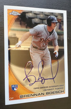 2010 Topps Chrome Brennan Boesch RC Auto #182 Detroit Tigers