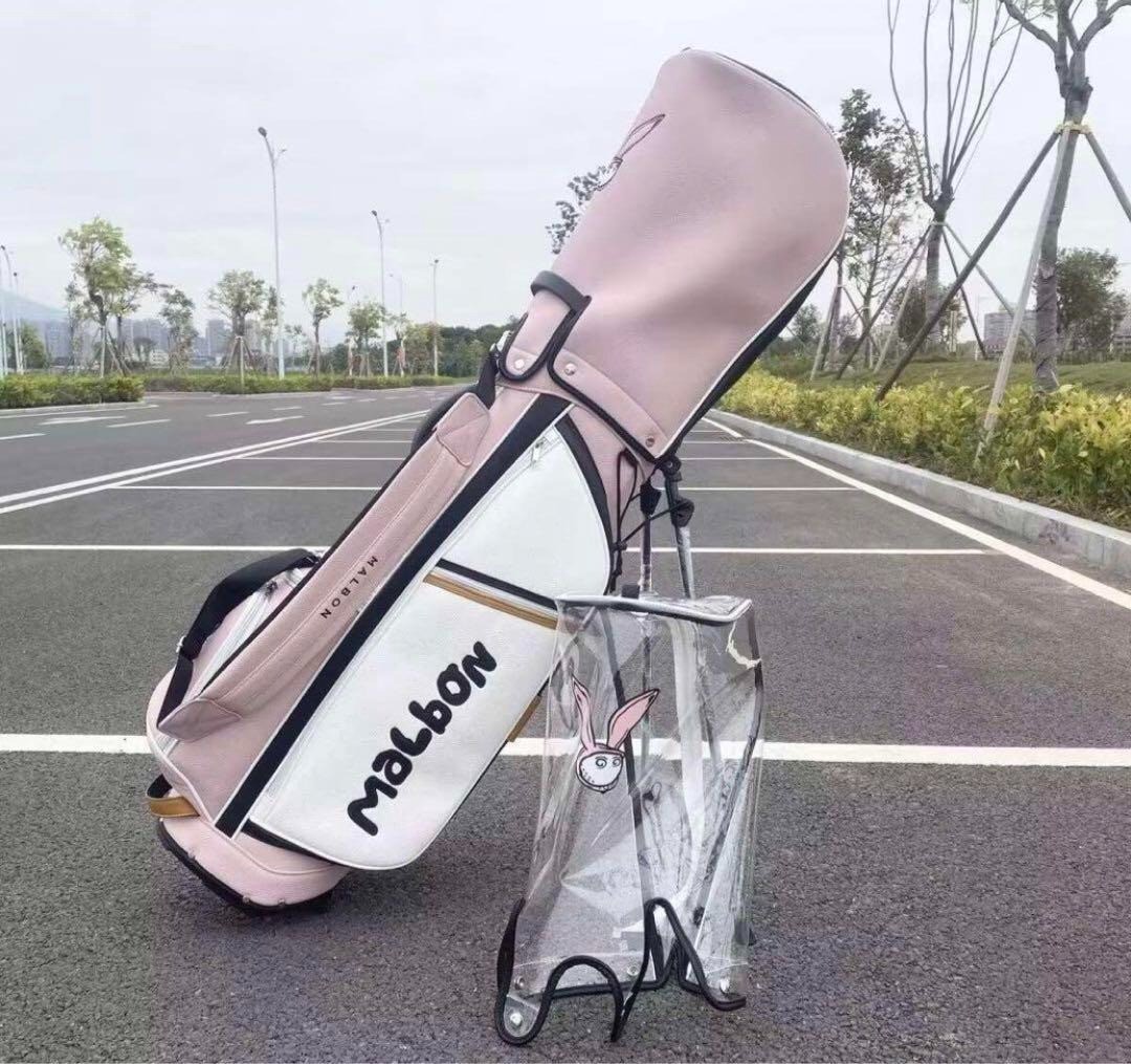 MALBON GOLF Caddy Bag Stand Type Pink Rabbit Synthetic Leather / 5