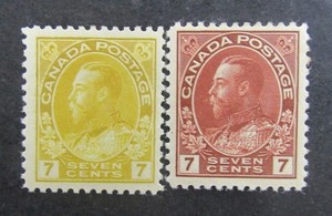 nystamps Canada Stamp # 113 114 Mint OG H $65      L24x916