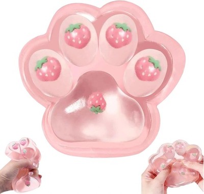 SJTHHTT Groß 14CM x 15CM Katzenpfoten Taba Squishy Fidget Toys, Squishy Cat Paw
