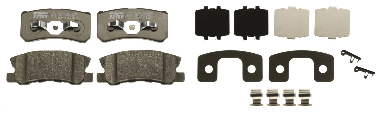 Fits TRW GDB4600 BRAKE PAD SET, DISC BRAKE
