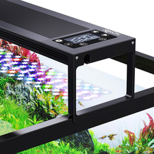 24/7 LED Aquarium Light for 30-36 Inch Fish Tank, Auto on off with Timer, 9 Colo