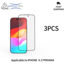 3 Pack Tempered Glass Screen Protector For iPhone 17 16 15 14 13 12 Pro Max Mini