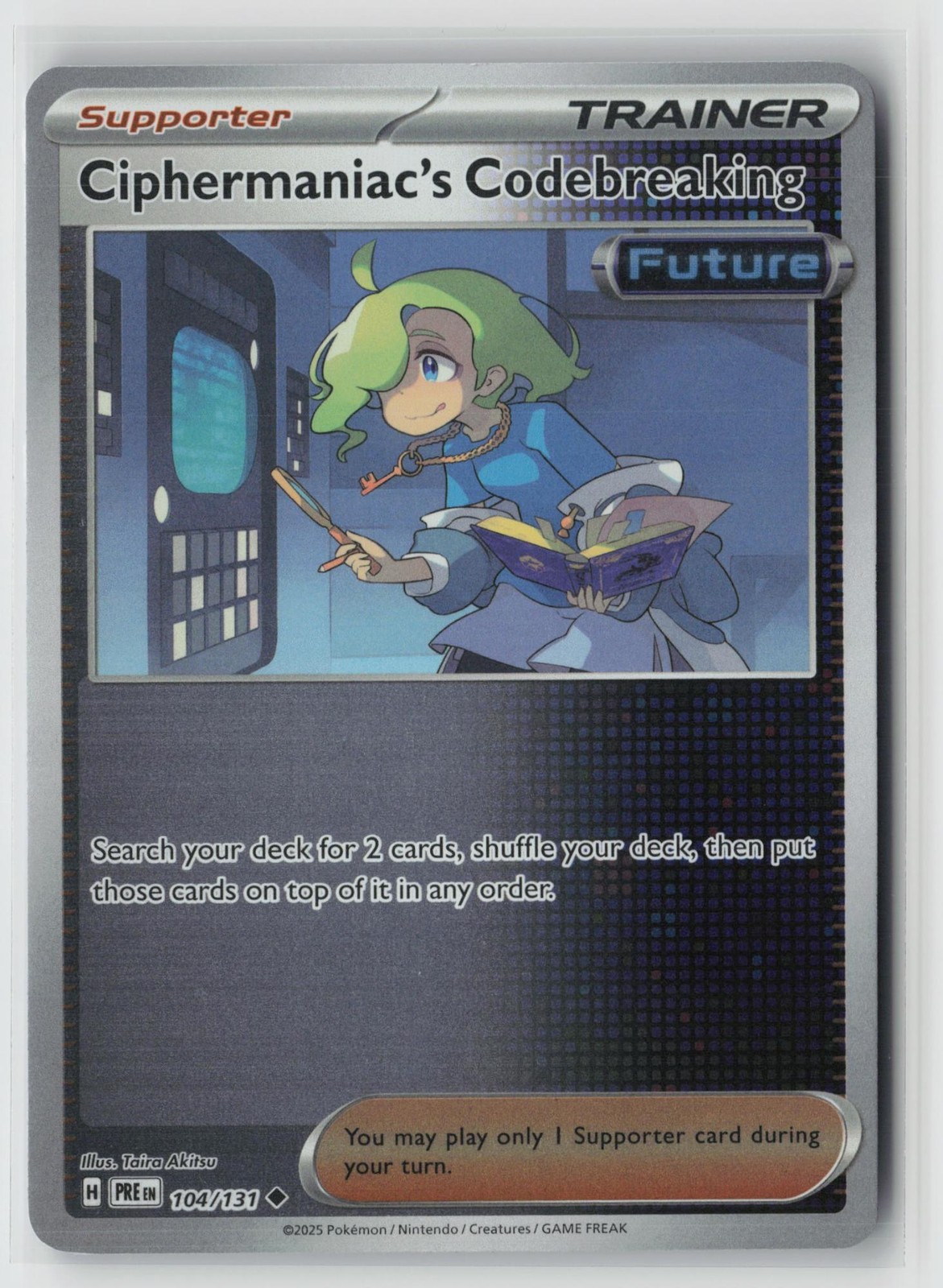 Ciphermaniac's Codebreaking 104/131 SV: Prismatic Evolutions Reverse Holo NM