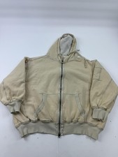 Free People Hoodie Sweatshirt Womens Medium Beige Full Zip Thermal Lined We The