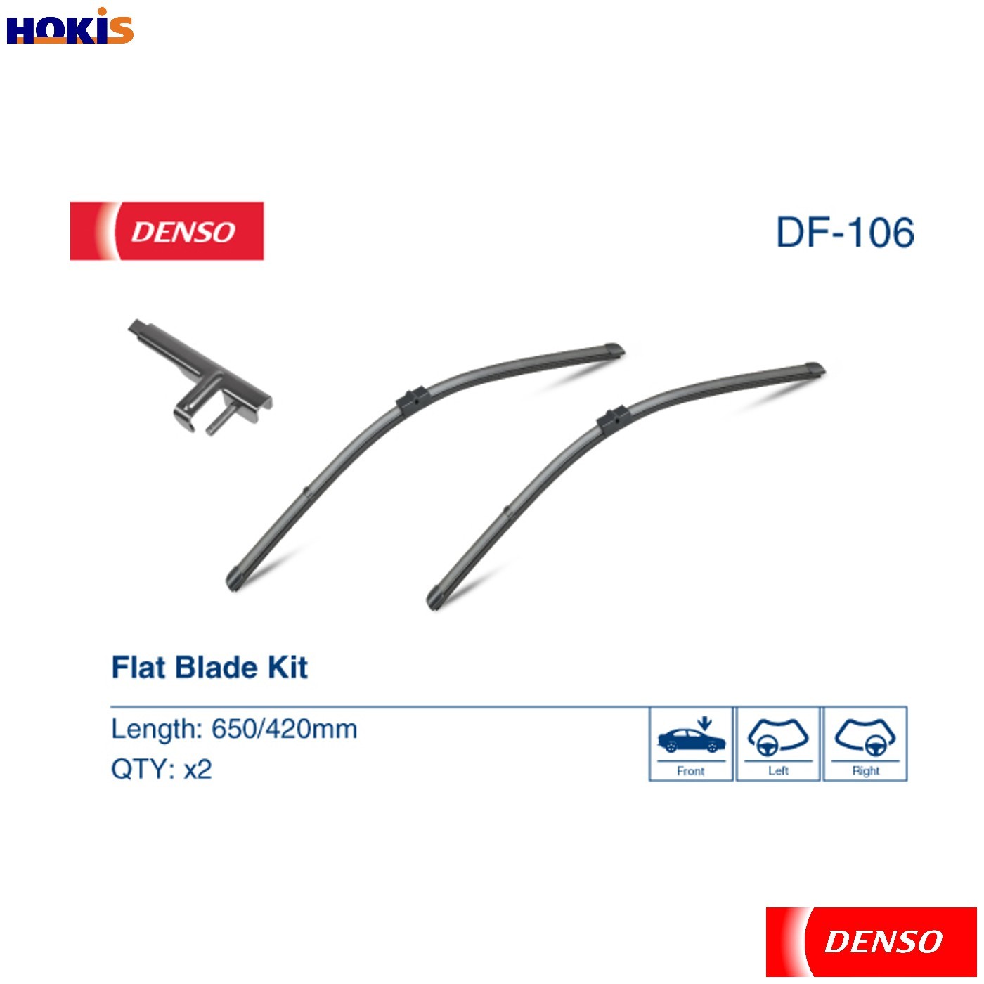 DENSO DF-106 Wiper Blade Front Fits Ford Focus Peugeot 207 207 Cc 207 Sw - Image 5